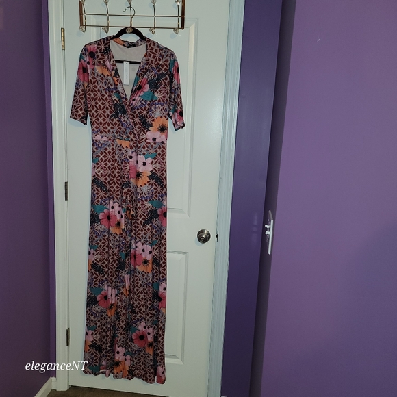 Goodtimes USA GooFloral Short Sleeve Jumpsuit Sz: XL NWT - Picture 4 of 8